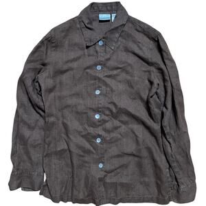 Chico's Women's Button Up Long Sleeve Brown Size 8